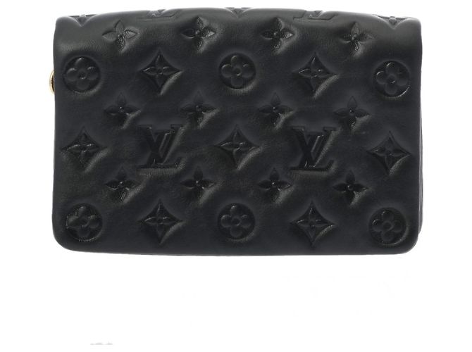 Pochette Coussin in Monogram Embossed Louis Vuitton Noir Nero - vista 2