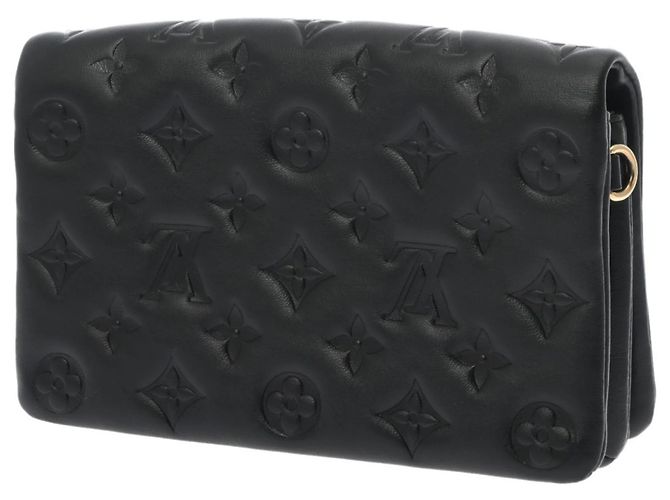 Pochette Coussin in Monogram Embossed Louis Vuitton Noir Nero - vista 3