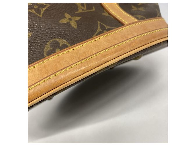 Borsa Tote Louis Vuitton Monogram Bucket GM Marrone - vista 8