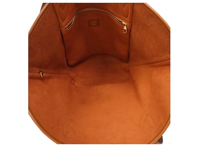 Borsa Tote Louis Vuitton Saint Jacques Marrone Beige - vista 4