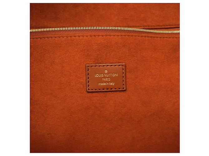Borsa Tote Louis Vuitton Saint Jacques Marrone Beige - vista 5
