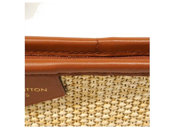 Borsa Tote Louis Vuitton Saint Jacques Marrone Beige - vista 7