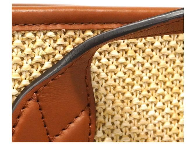 Borsa Tote Louis Vuitton Saint Jacques Marrone Beige - vista 9