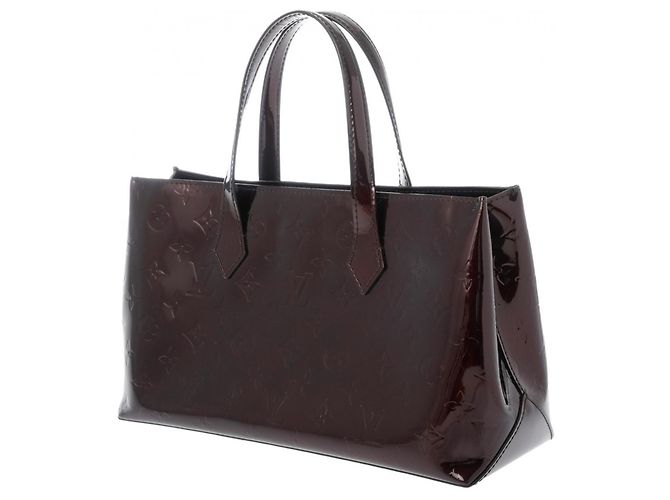 Borsa Louis Vuitton Monogram Vernis Wilshire PM - vista 3