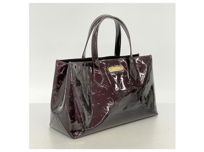 Borsa Tote Louis Vuitton Vernis Wilshire PM Bordò - vista 2