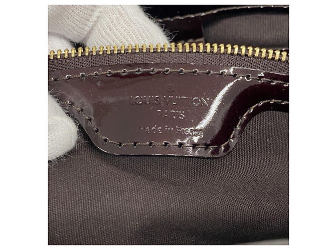 Borsa Tote Louis Vuitton Vernis Wilshire PM Bordò - vista 5