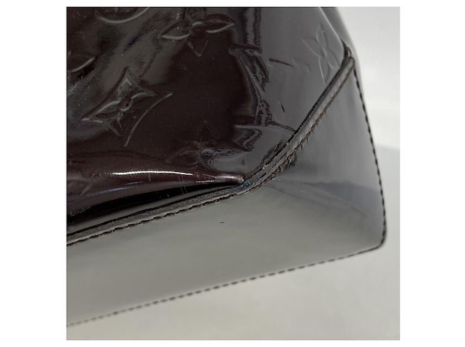Borsa Tote Louis Vuitton Vernis Wilshire PM Bordò - vista 7