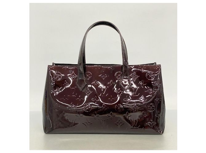 Borsa Tote Louis Vuitton Vernis Wilshire PM Bordò - vista 9