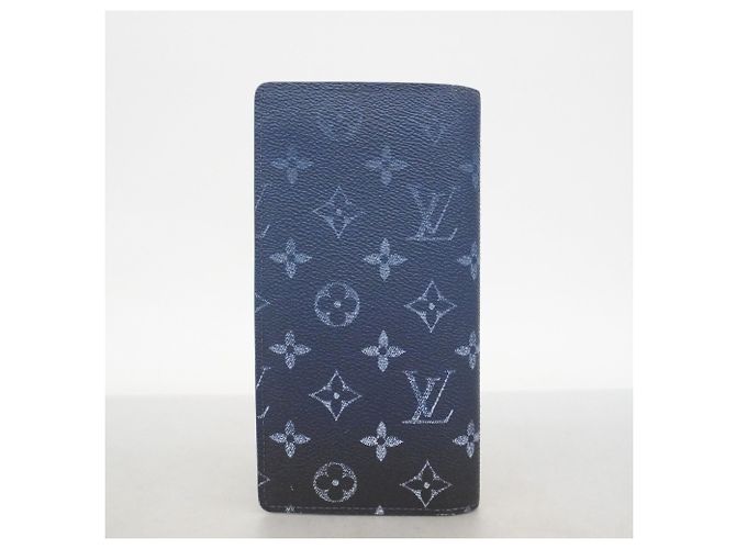 Portafoglio Louis Vuitton Monogram Gradient Brazza NM Long Blu navy - vista 10