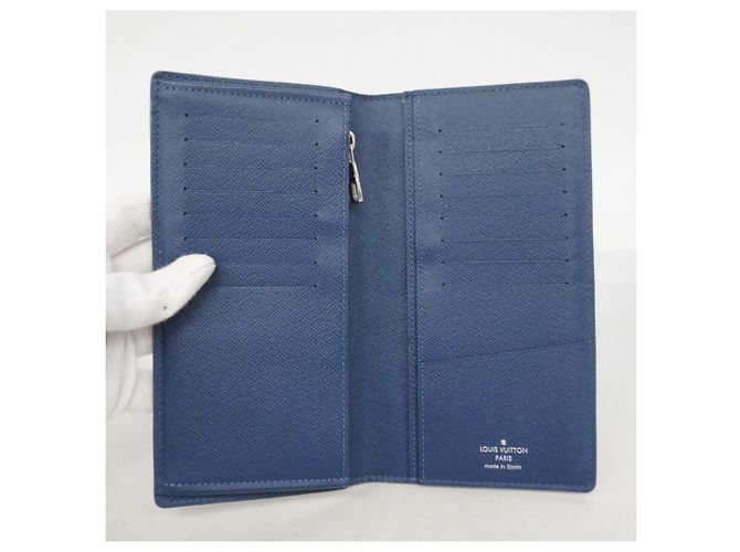 Portafoglio Louis Vuitton Monogram Gradient Brazza NM Long Blu navy - vista 3