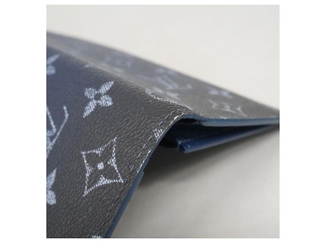 Portafoglio Louis Vuitton Monogram Gradient Brazza NM Long Blu navy - vista 7