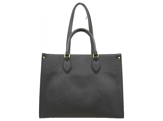 Borsa Tote Louis Vuitton Epi OnTheGo MM Nero Rosa - vista 13