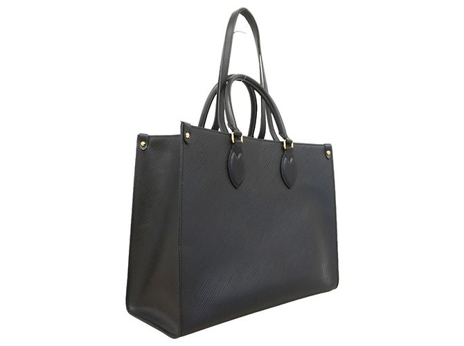 Borsa Tote Louis Vuitton Epi OnTheGo MM Nero Rosa - vista 2