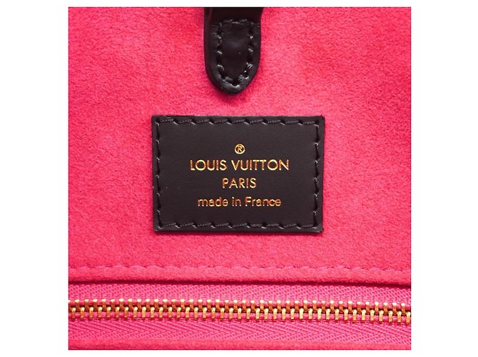 Borsa Tote Louis Vuitton Epi OnTheGo MM Nero Rosa - vista 5