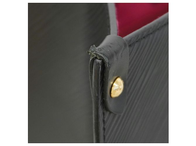 Borsa Tote Louis Vuitton Epi OnTheGo MM Nero Rosa - vista 6