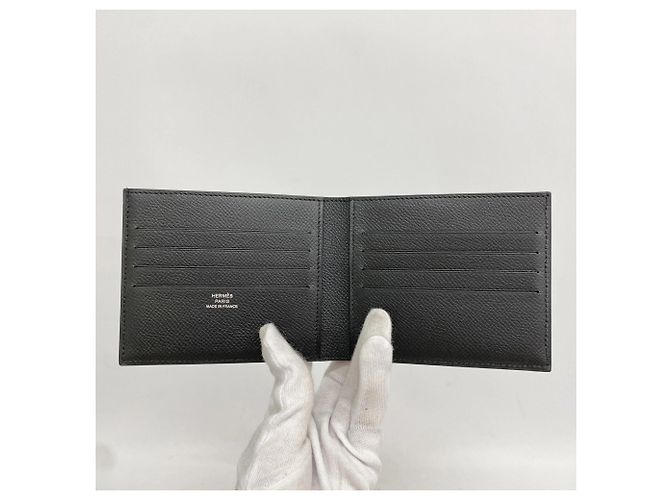 Hermès Hermes Black Epsom Leather Bi-Fold Wallet - view 3