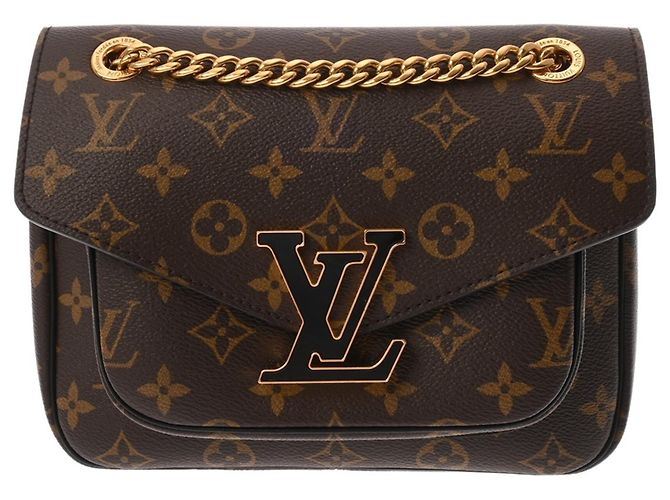 Borsa a tracolla Louis Vuitton Monogram Passy Marrone - vista 2