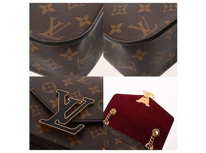 Borsa a tracolla Louis Vuitton Monogram Passy Marrone - vista 9
