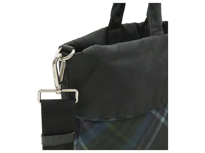 Bolso Tote Reversible Prada Negro Azul Multicolor - vista 6