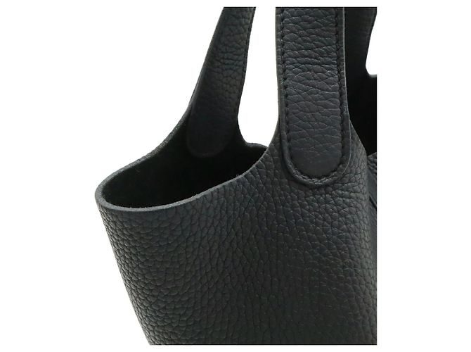 Hermès HERMES Picotin Lock PM Tressage de Cuir Tote Bag Nero - vista 7