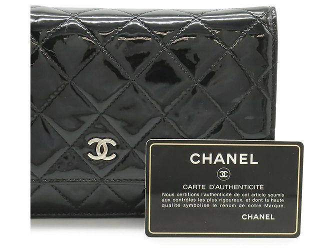 Borsa a tracolla con catena e portafoglio Chanel Matelassé Coco Mark Nero - vista 10