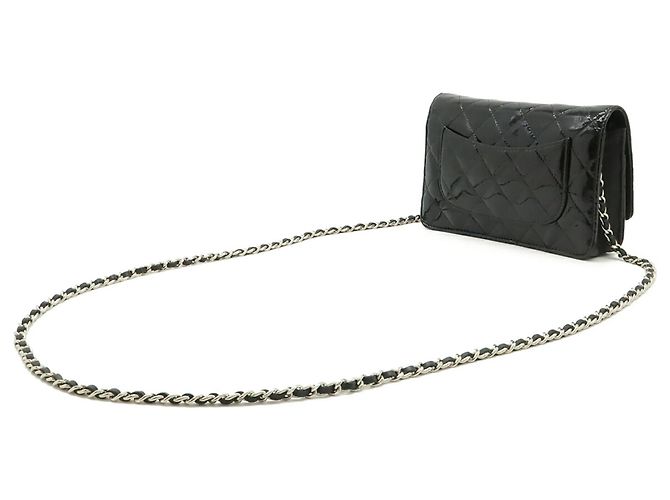 Borsa a tracolla con catena e portafoglio Chanel Matelassé Coco Mark Nero - vista 3