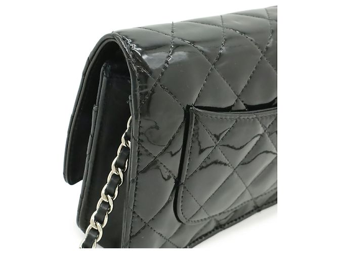 Borsa a tracolla con catena e portafoglio Chanel Matelassé Coco Mark Nero - vista 5