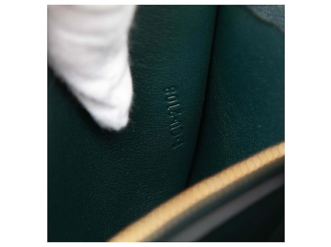 Céline Celine Green Medium Shiny Smooth Calfskin Frame Schultertasche Grün Dunkelgrün - Ansicht 6