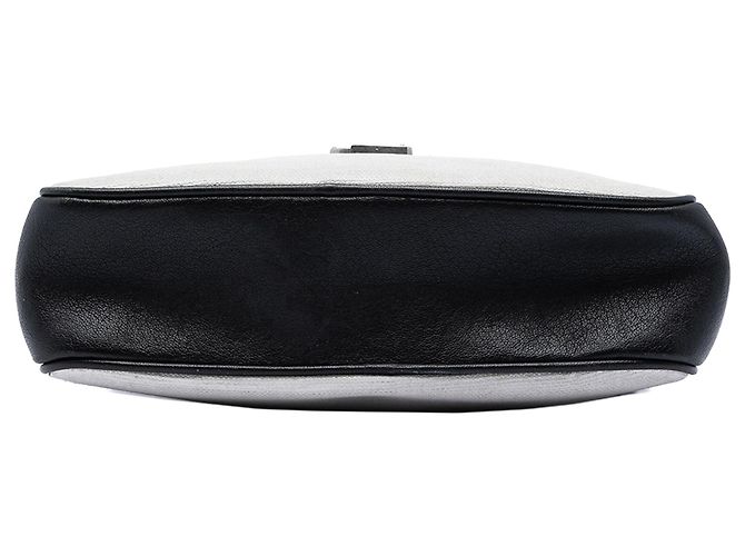 Borsa Camera Monogram Lou in tela bianca Saint Laurent - vista 3