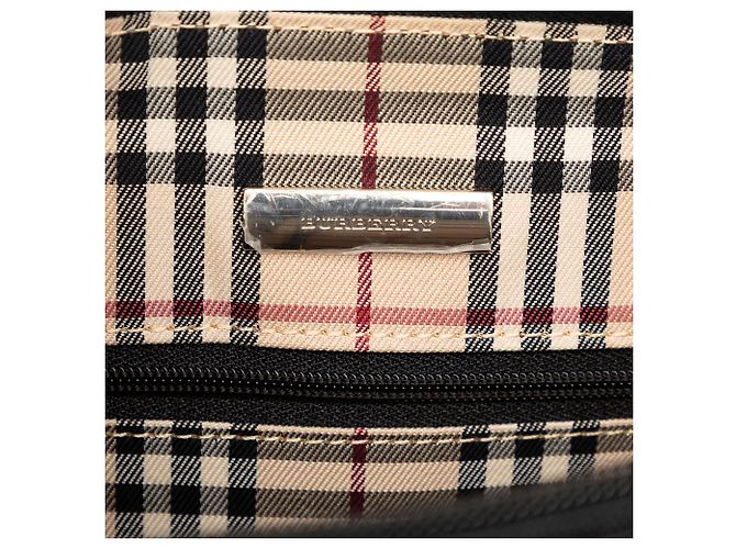 Bolsa de ombro em couro preto Burberry - vista 5