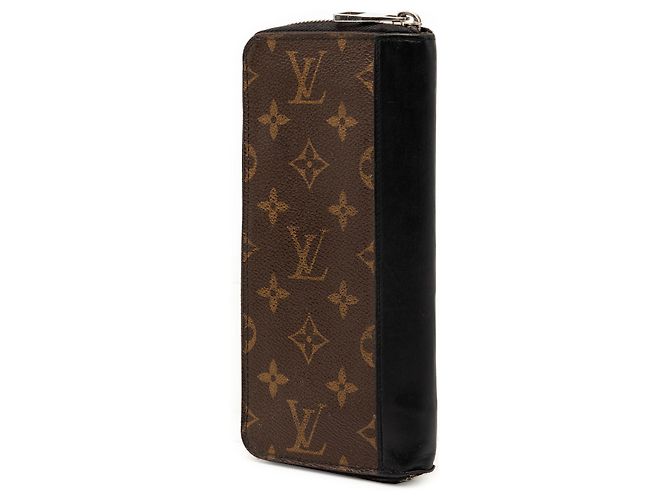 Cartera Zippy Vertical Louis Vuitton Marrón Monogram Macassar Castaño - vista 2