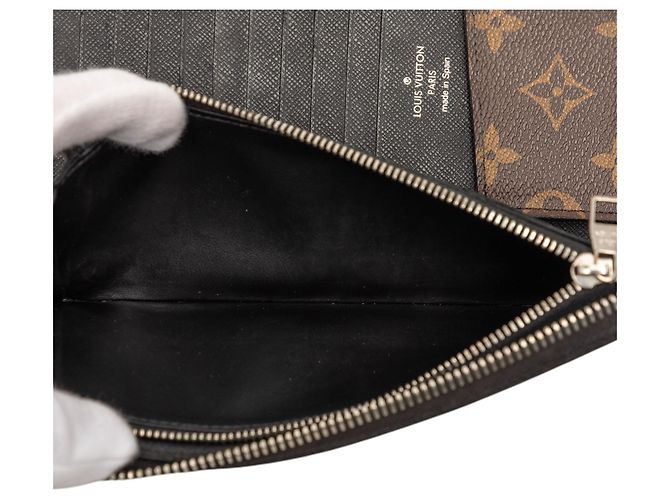 Cartera Zippy Vertical Louis Vuitton Marrón Monogram Macassar Castaño - vista 5