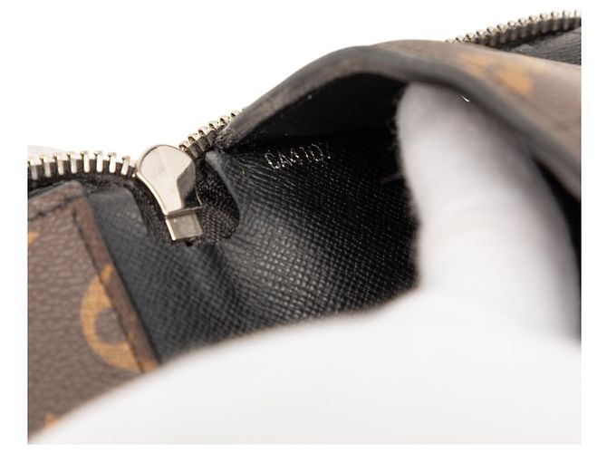 Cartera Zippy Vertical Louis Vuitton Marrón Monogram Macassar Castaño - vista 7