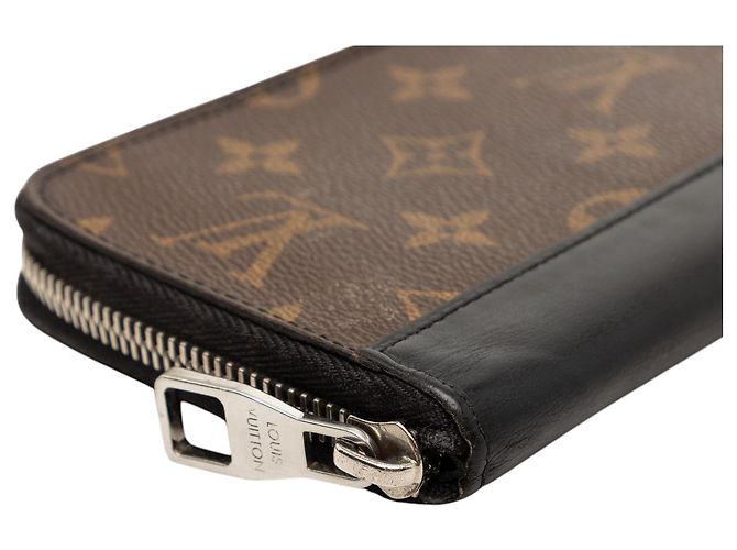 Cartera Zippy Vertical Louis Vuitton Marrón Monogram Macassar Castaño - vista 8