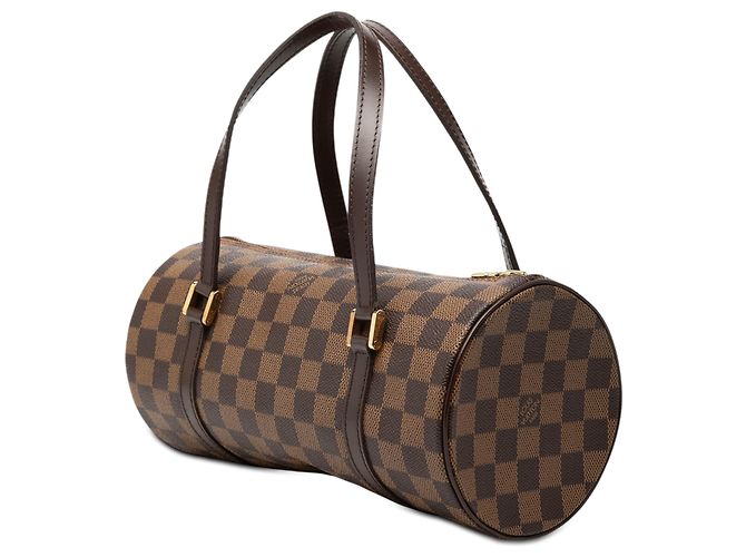 Louis Vuitton Marrone Damier Ebene Papillon 26 - vista 2