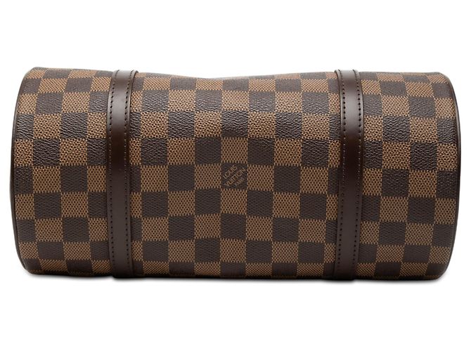 Louis Vuitton Marrone Damier Ebene Papillon 26 - vista 3