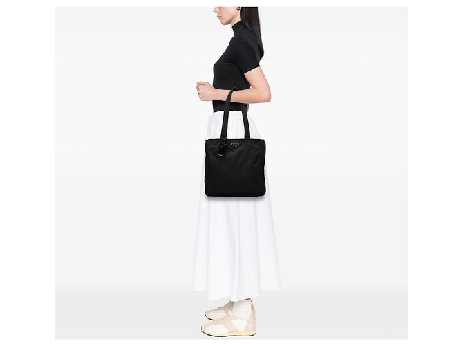 Tote Prada Black Tessuto Negro - vista 6
