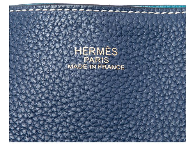 Hermès Blue Clemence Double Sens 36 Azul - vista 5