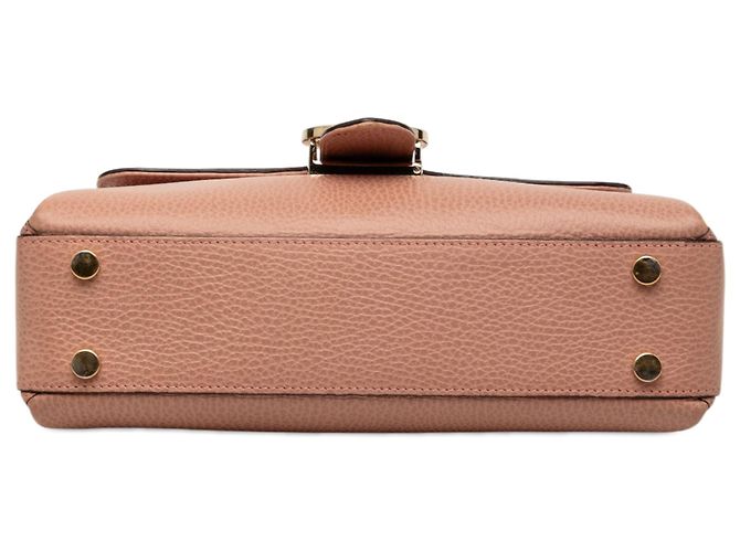 Borsa Gucci Pink Small Dollar Calf Interlocking G Rosa - vista 3