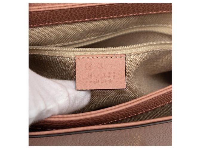 Borsa Gucci Pink Small Dollar Calf Interlocking G Rosa - vista 5