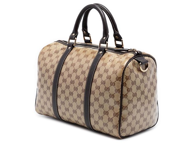 Bolsa Boston Gucci Bege Medium GG Crystal Joy - vista 2