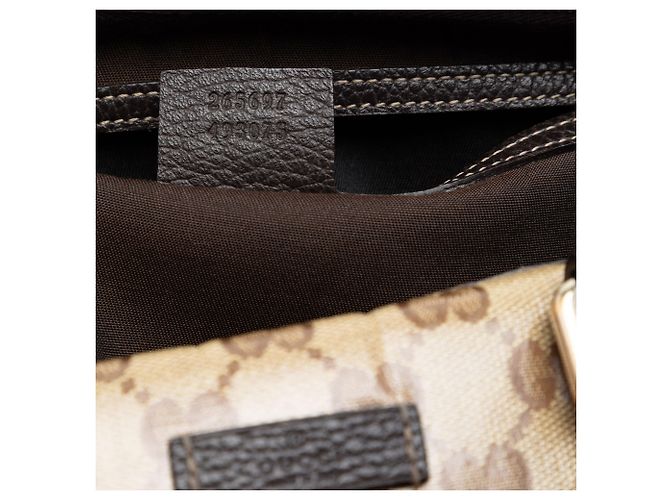 Bolsa Boston Gucci Bege Medium GG Crystal Joy - vista 6