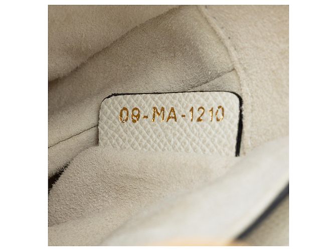 Borsa Saddle in pelle di vitello granulata bianca Dior Bianco - vista 6