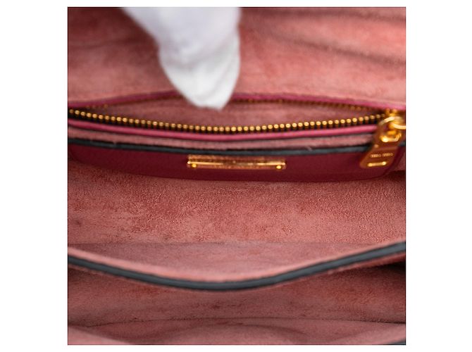 Borsa a tracolla Miu Miu in pelle di capra rossa Madras Rosso - vista 4
