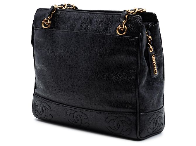 Tote Chanel Black Triple CC Caviar Preto - vista 2