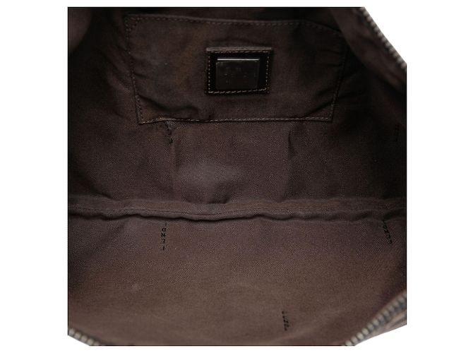 Fendi Beige Zucchino Canvas Crossbody - vista 4