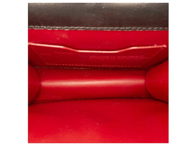 Off White Borsa Jitney 0.7 in pelle di vitello laccata nera Off-White con interno in cashmere Nero - vista 4