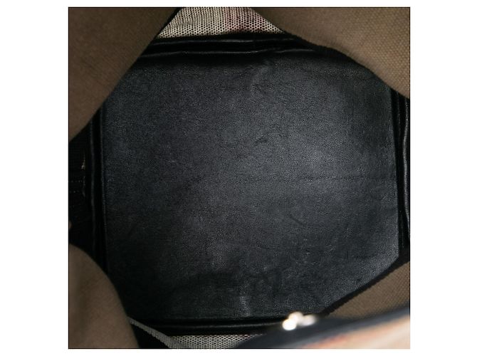 Borsa bucket Ashby in tela Mini Mega Check marrone di Burberry Marrone chiaro - vista 4