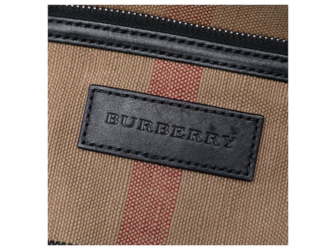 Borsa bucket Ashby in tela Mini Mega Check marrone di Burberry Marrone chiaro - vista 5