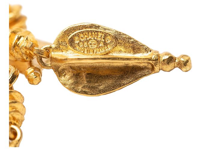 Spilla Chanel Gold CC Placcata Oro con Filigrana D'oro - vista 3
